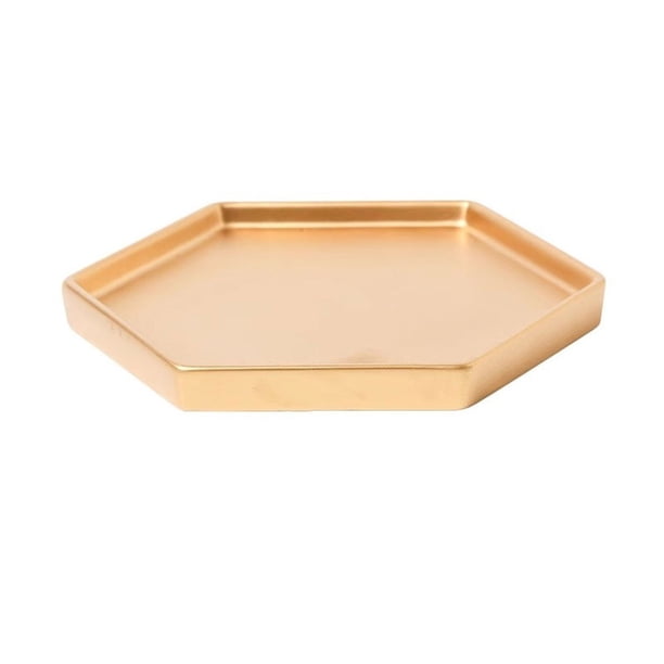 Bandeja de goteo hexagonal for macetas, platillo de cerámica for jardinería en casa y oficina.