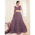 thumbnail image 3 of Designer Designer Violet Embroidered Lehenga for Weddings & Bridal Wear, 3 of 4