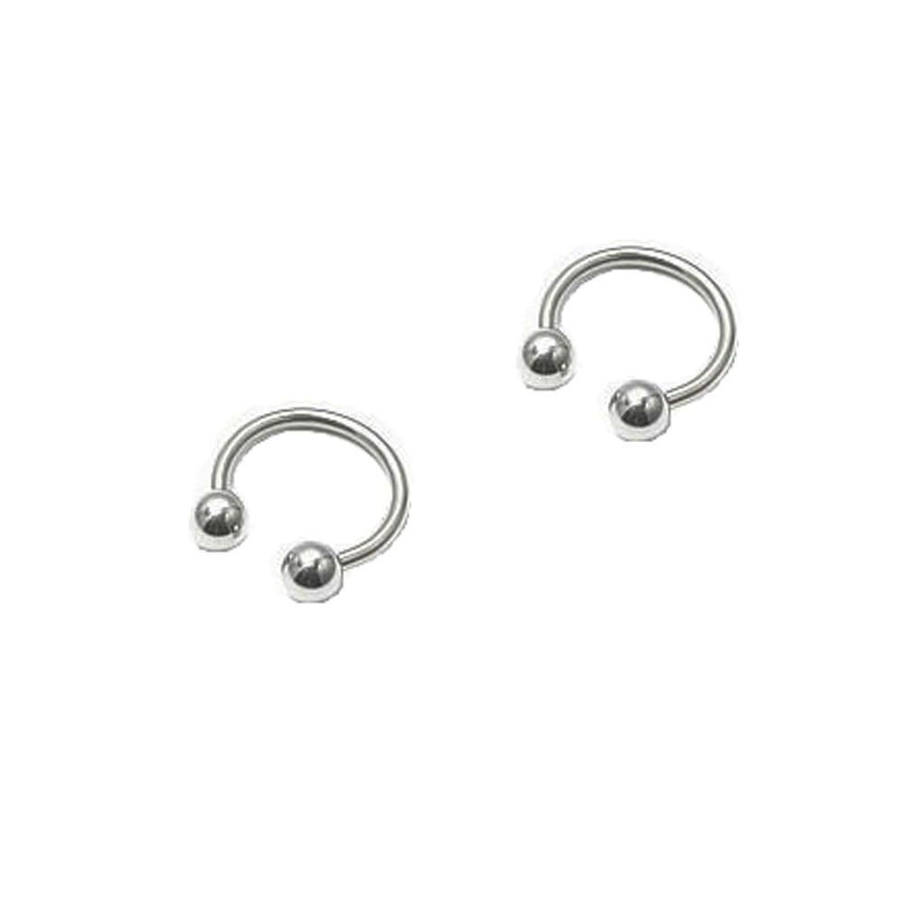 Ijewelry2 iJewelry2 Round Barbell Ear Eyebrow Nose Stainless Steel Piercings 20mm Walmart