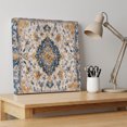 thumbnail image 4 of Ships Next Day Canvas Wall Art 12"x12", Boho Chic Ethnic Wood Framed Canvas Print Painting, Orange Blue Vintage Tribes Ready to Hang Small Picture Wall Decor for Home Kitchen Dining Room Office, 4 of 9