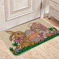 thumbnail image 2 of Wiueurtly Easter Bunny Floor Mat In The Hallway Wear Floor Mat In The Library Thickened Skin Friendly Floor Mat, 2 of 7