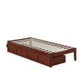 thumbnail image 2 of Colorado Twin Extra Long Bed with USB Turbo Charger and 2 Extra Long Drawers in Walnut, 2 of 7