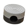 thumbnail image 4 of Cama túnel para gatos redonda, transpirable, cómoda para gatos de interior, escondite, túnel en forma de dona para gatos, mascotas pequeñas, gatito Gris oscuro claro, 4 of 8