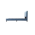 thumbnail image 3 of Kingway Furniture Bellas Microfiber Platform Queen Bed in Blue, 3 of 18