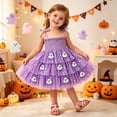 thumbnail image 2 of Likimi Toddler Kids Girls Hallowmas Dress With Lace Sleeveless Square Neck Halloween Ghost For Party Fashion Dresses Size 12-18 Months, 2 of 9