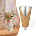 thumbnail image 6 of 5 Pieces Flower Bouquet Box Floral Arrangement Holder Gift Packaging with Waterproof Liner for DIY Craft Projects, 6 of 9