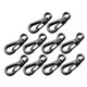 thumbnail image 5 of WHAMVOX 10Ud Clips Mosquetón Negro Para Y Linternas Con Resorte Fuerte Y Duradero, 5 of 8
