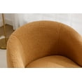 thumbnail image 5 of Dasun Teddy Fabric Swivel Accent Armchair Barrel Chair, Khaki, 5 of 5