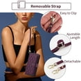 thumbnail image 3 of Furiet Wallet Case for Samsung Galaxy Z Fold 5 5G 2023 Wrist Strap, Crossbody Shoulder Strap, Card Slots Zipper Purse, Luxury PU Leather Stand Cell Phone Cover for ZFold5 Z5 G Fold5 5Z Deep Purple, 3 of 8