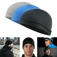 thumbnail image 3 of Bonnet Respirant Doublure de Casque de Sport Course Cyclisme Bonnets Évacuant la Transpiration Bleu, 3 of 7
