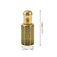 thumbnail image 4 of Unique Bargains 1 Pc Elegant Essential Oil Bottle for Bathroom 0.4oz Gold Tone, 4 of 6