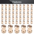 thumbnail image 4 of HUGFEGWE M2.5x3.8mm Female Thread Knurled Nuts,200PCS Hx6mm OD Brass Threaded Insert Embedment Nuts Hydraulic Welded Joint Injection Molding Assortment Kit for 3D Printing Injection Molding, 4 of 6