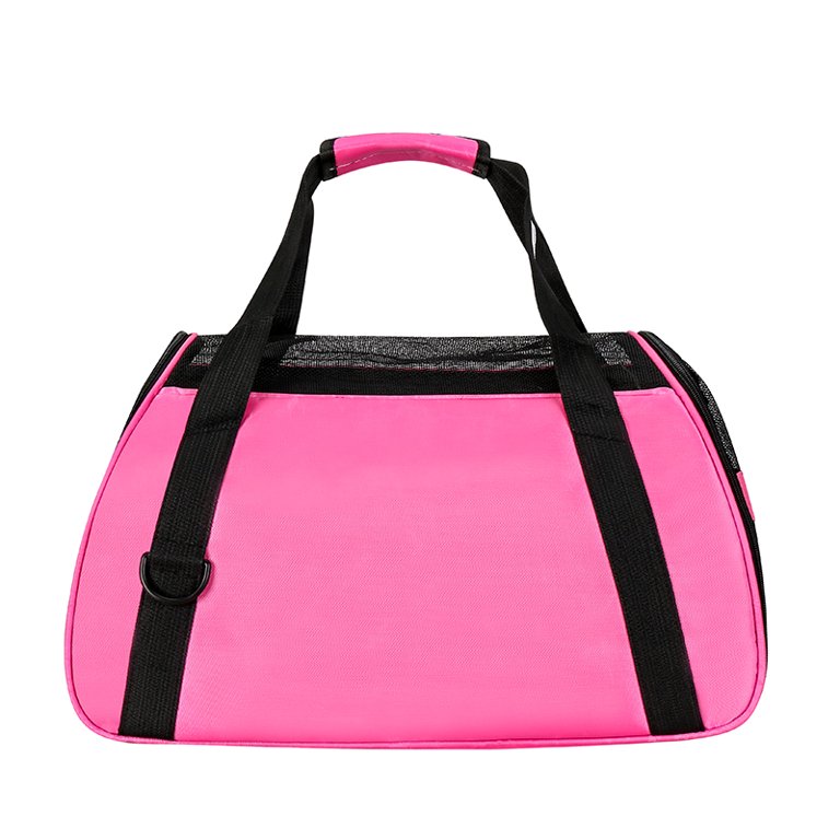 Cat Dog Carrier Bag Breathable Shoulder Bag For Small Pet Carrier Soft  Lightweight Comfortable For Travel By Car Train Airplane(pink,  L-48x25x33cm)