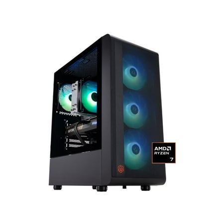 ABS Stratos Ruby Gaming PC - Windows 11 - AMD Ryzen 7 7700X - GeForce RTX 5070 - DLSS 4 - AI-Powered Performance - 32GB DDR5 6000MHz - 1TB M.2 NVMe SSD - SR7700X50702