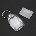 thumbnail image 4 of 40X Clear Acrylic Plastic Blank Keyrings Insert Passport Photo Keychain Keyfob,40pcs x Clear Acrylic Plastic BLANK KEYRINGS (Not include photo inside),Clear, 4 of 8