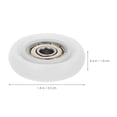 thumbnail image 2 of YSNOOWE 6Pcs Replacement Wheels for Sliding Closet Door Rollers Cabinet Installation, 2 of 8