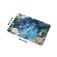 thumbnail image 3 of 3D Visual Koi Fish Pattern Crystal Velvet Door Mat, 20X32 Inch Non-Slip, Stain-Resistant, Easy To Clean Entryway Rug - For Home Entrance, Living Room, Bedroom, Bathroom, Office, 3 of 6