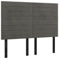 thumbnail image 5 of vidaXL LED Headboard Dark Gray 78.7"x2"x46.5"/50.4" Velvet, 5 of 59