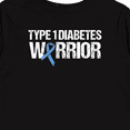 thumbnail image 4 of Inktastic Type 1 Diabetes Warrior Boys or Girls Long Sleeve Toddler T-Shirt, 4 of 5