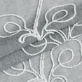 thumbnail image 6 of Dainty Home Stella 3D Floral Chenille Embroidered Solid Sheer 76" x 84" Window Curtain Panel Pair in Grey, 6 of 8
