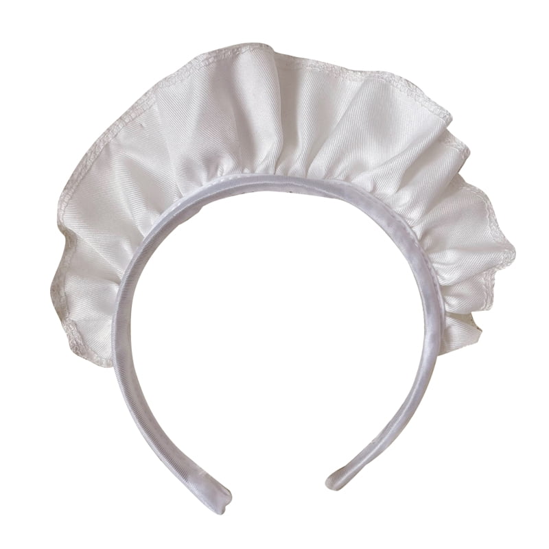Gothic Maid Headband Wide Ruffle Anime Hair Hoop Novelty Hair