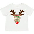 thumbnail image 3 of Inktastic Christmas Reindeer Face with Names and Red Nose Boys or Girls Toddler T-Shirt, 3 of 5