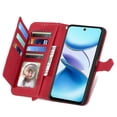 thumbnail image 2 of For Infinix Smart 9 4G Case Zipper Wallet PU Leather Flower Imprint Phone Cover - Light Purple, 2 of 5