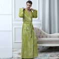 thumbnail image 1 of Bata de lujo para hombre, tallas grandes y altas, con capucha y bolsillos, ideal como regalo para hombres y adolescentes., 1 of 5