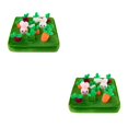 thumbnail image 1 of Greeniant Funny Dog Carrot Plush Toy Vegetable Snuffle Toy Interaction Pet Mat Chew Verde 2Conjunto, 1 of 1
