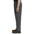 thumbnail image 3 of Harbor Bay by DXL Men's Big and Tall  Men's Big and Tall Waist-Relaxer Pleated Twill Pants, Charcoal, 42 Regular/32 Inseam 42 x 32, 3 of 6