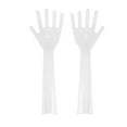 thumbnail image 1 of Toystoory Paquete de 2 tenedores para ensalada, cubiertos con forma de mano, pinzas reutilizables, accesorios para el hogar, comedor, Mostrada, 1 of 5