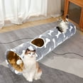 thumbnail image 4 of Cat Tunnel Play Tube with Interactive Toys for Small Indoor Adventure and Exercise, 4 of 4