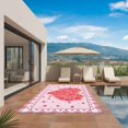 thumbnail image 2 of Valentine's Day Outdoor Rug 6x9 Ft, Non Slip Washable Area Rug, Pink Roses Sweet Love Heart Buffalo Plaid Patio Rugs Carpet Runner, Large Floor Mat for Indoor/Outdoor Deck Porch Camping, 2 of 8