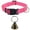 Hot Pink, variant on VMWMSSR Adjustable Nylon Livestock Collar With Brass Bell Farm Grazing Anti-Lost Neck Strap Breakaway Buckle Animal Collar For Sheep Goat Cow Horse Outdoor Pasture Raising(Red-17.7")