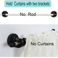 thumbnail image 5 of ThrottleT-Magnetic Curtain Rod Bracket-NO Rod , Towel Bar Bracket , No Drill Curtain Rod Holder for Poles of 0.4~0.86 Inch (Black X 2), 5 of 8