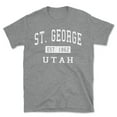 thumbnail image 1 of St. George Utah Classic Established Men's Cotton T-Shirt, 1 of 1