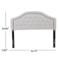 thumbnail image 4 of Tête de Lit Queen Grise Seulement - Douce et Confortable pour un Coin Lecture Confortable, 4 of 6