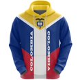 thumbnail image 3 of Sudadera con capucha con estampado de mapa y emblema nacional de Colombia, sudadera con capucha con bandera y flor de hibisco para hombres, ropa deportiva para caballeros, sudaderas con capucha para m, 3 of 5
