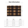 thumbnail image 2 of Horizontal Flannel Blanket Is Light Warm Soft Anti-Pilling Anti-Wrinkle Anti-Allergy And No Hair Loss For Bed And Sofa Camping Travel Saddlebrown Buffalo Plaid Check Tartan Scotland_3, 2 of 8