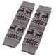 thumbnail image 1 of Calentadores de piernas de punto grueso de Navidad para mujer, estilo bohemio, copo de nieve, reno, jacquard, puños de bota de ganchillo, cubierta para pies, calcetines hasta la ro, 1 of 5