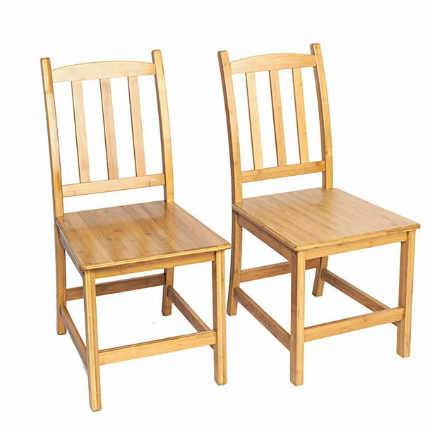 Bamboo Dining Chairs Set Of 2 Sy, Dining Chairs High Weight Capacity