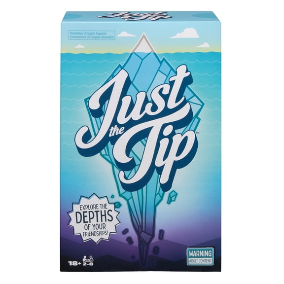 Spin Master Games, Just the Tip – Explore the Depths of Your Friendships, Galentine's Day Party Game, Adult Card Game, Valentine's Day Gifts for Couples, 2-8 Players, for Ages 18 & Up