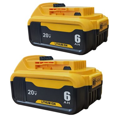 2packs 20v max Battery Replacement Compatible with Dewalt Cordless Power Tools DCB200 Series Battery