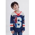 thumbnail image 2 of Camiseta Marvel Spider-Man Hockey Jersey azul para niños 5T, 2 of 6