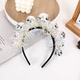 thumbnail image 2 of Halloween Disco Ball Headband Disco Headband Silver Vintage Retro Disco Headwear Women Girl for Halloween Christmas, 2 of 5