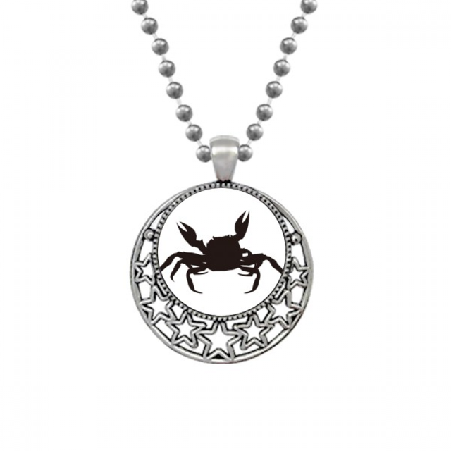 Black Crab illastrate organismo marino Collares Colgante Retro Moon Stars Jewelry Unbranded M