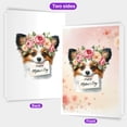 thumbnail image 2 of Happy Mother's Day Papillon with Flower Crown and Greeting Card 5x7in Folded Greeting Card Pap Butterfly Dog Lover Single Note Card with Envelope - 13004, 2 of 5