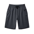 thumbnail image 4 of Mens Beach Shorts Swim Trunks Quick Dry Swim Shorts with Zipper Pocket Funny Swimwear Bathing Suits No Lining Size 4XL Dark Gray, 4 of 5