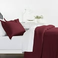 thumbnail image 3 of iEnjoy Home 3-PC King Ultra Soft Microfiber Duvet Cover Set in Burgundy Red, 3 of 3