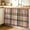 Brown, variant on Buffalo Plaid Small Sink Skirt 10"Wx11"L,Dustproof Under Sink Curtain with Self Adhesive Tape,Modern Farmhouse Colorful Checkered Cabinet Curtain Cover for Bathroom Vanity,Kitchen Storage Shelf,RV
